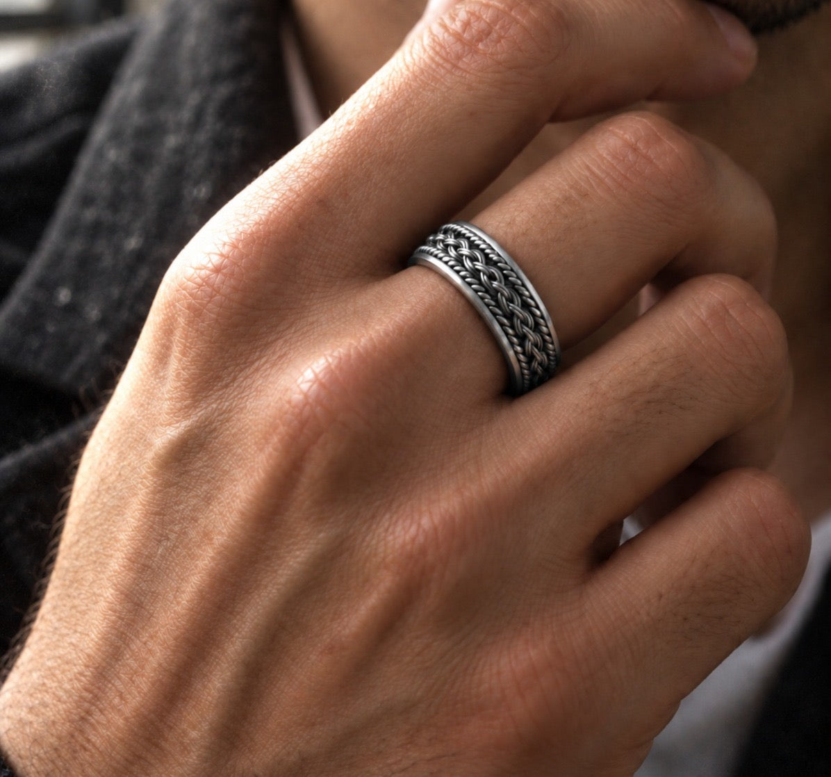 Veyron Braided Ring