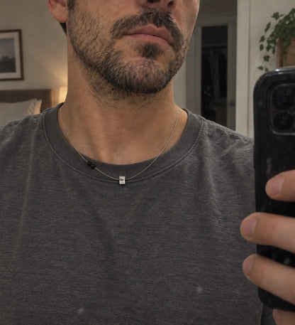 Noir Baguette Necklace