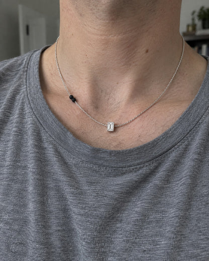 Noir Baguette Necklace