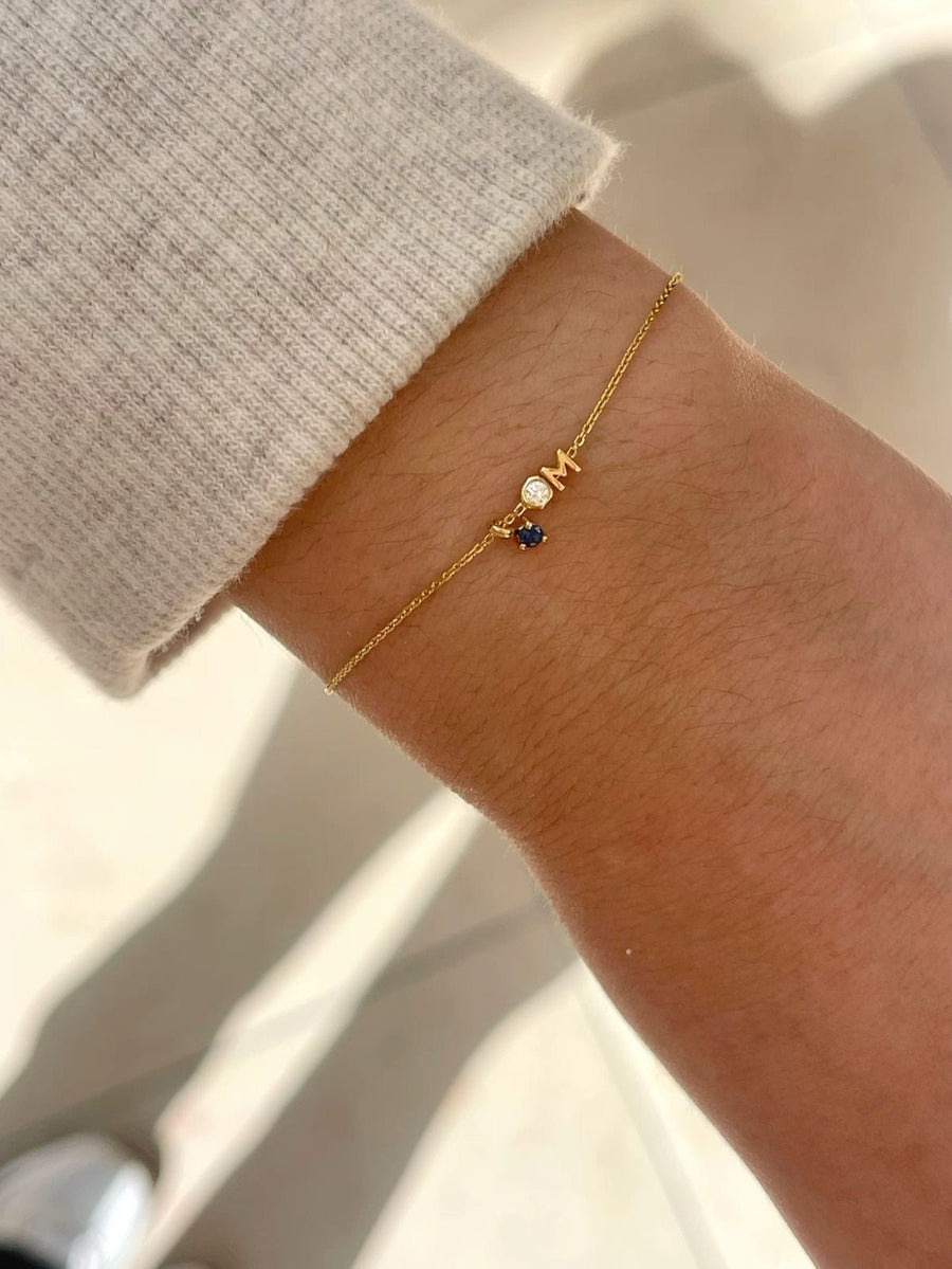 Celeste Initial Bracelet